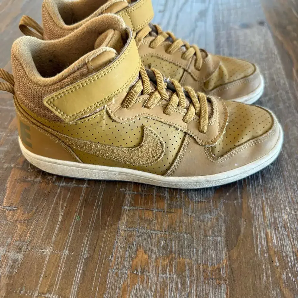 Nike Court Borough Mid Little Kids' Shoes Wheat